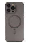 Mey İthalat®  iPhone 13 Pro Kılıf Moshi Lens Magneticsafe Silikon - Füme