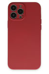 Mey İthalat®  iPhone 13 Pro Kılıf Nano içi Kadife Silikon - Kiremit