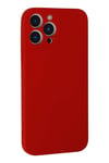 Mey İthalat®  iPhone 13 Pro Kılıf Nano içi Kadife Silikon - Kırmızı
