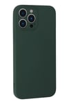 Mey İthalat®  iPhone 13 Pro Kılıf Nano içi Kadife Silikon - Koyu Yeşil
