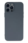Mey İthalat®  iPhone 13 Pro Kılıf Nano içi Kadife Silikon - Gri