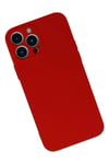 Mey İthalat®  iPhone 13 Pro Kılıf Nano içi Kadife Silikon - Kırmızı