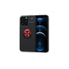 Mey İthalat®  iPhone 13 Pro Kılıf Range Yüzüklü Silikon - Siyah-Kırmızı