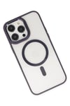 Mey İthalat®  iPhone 13 Pro Kılıf Room Magneticsafe Silikon - Derin Mor