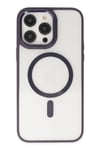 Mey İthalat®  iPhone 13 Pro Kılıf Room Magneticsafe Silikon - Derin Mor