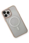 Mey İthalat®  iPhone 13 Pro Kılıf Room Magneticsafe Silikon - Pudra