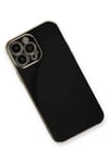 Mey İthalat®  iPhone 13 Pro Kılıf Volet Silikon - Siyah