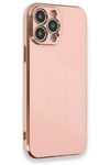 Mey İthalat®  iPhone 13 Pro Kılıf Volet Silikon - Pembe
