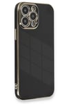 Mey İthalat®  iPhone 13 Pro Kılıf Volet Silikon - Siyah