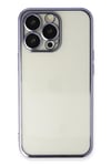 Mey İthalat®  iPhone 13 Pro Max Kılıf  Lensli Silikon - Mor