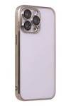 Mey İthalat®  iPhone 13 Pro Max Kılıf  Lensli Silikon - Gold