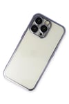 Mey İthalat®  iPhone 13 Pro Max Kılıf  Lensli Silikon - Mor