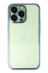 Mey İthalat®  iPhone 13 Pro Max Kılıf  Lensli Silikon - Açık Mavi