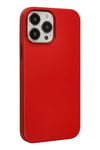 Mey İthalat®  iPhone 13 Pro Max Kılıf Asya Deri Silikon - Kırmızı