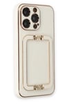 Mey İthalat®  iPhone 13 Pro Max Kılıf Coco Elit Kapak - Beyaz