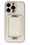 Mey İthalat®  iPhone 13 Pro Max Kılıf Coco Elit Kapak - Beyaz