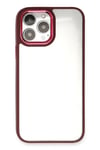 Mey İthalat®  iPhone 13 Pro Max Kılıf Dora Kapak - Kırmızı