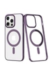 Mey İthalat®  iPhone 13 Pro Max Kılıf Element Magneticsafe Sert Kapak - Derin Mor