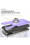 Mey İthalat®  iPhone 13 Pro Max Kılıf Elit Yüzüklü Kapak - Mor