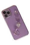 Mey İthalat®  iPhone 13 Pro Max Kılıf Esila Silikon - Mor
