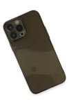 Mey İthalat®  iPhone 13 Pro Max Kılıf Fly Lens Silikon - Siyah