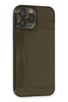 Mey İthalat®  iPhone 13 Pro Max Kılıf Fly Lens Silikon - Siyah