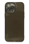 Mey İthalat®  iPhone 13 Pro Max Kılıf Fly Lens Silikon - Siyah