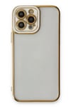 Mey İthalat®  iPhone 13 Pro Max Kılıf Liva Lens Silikon - Beyaz