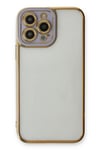 Mey İthalat®  iPhone 13 Pro Max Kılıf Liva Lens Silikon - Lila