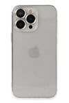 Mey İthalat®  iPhone 13 Pro Max Kılıf Luko Lens Silikon - Gümüş