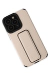Mey İthalat®  iPhone 13 Pro Max Kılıf Mega Standlı Silikon - Gold
