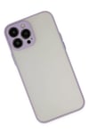 Mey İthalat®  iPhone 13 Pro Max Kılıf Montreal Silikon Kapak - Mor