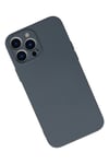 Mey İthalat®  iPhone 13 Pro Max Kılıf Nano içi Kadife Silikon - Gri
