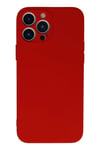 Mey İthalat®  iPhone 13 Pro Max Kılıf Nano içi Kadife Silikon - Kırmızı
