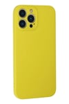 Mey İthalat®  iPhone 13 Pro Max Kılıf Nano içi Kadife Silikon - Sarı