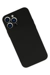 Mey İthalat®  iPhone 13 Pro Max Kılıf Nano içi Kadife Silikon - Siyah