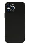 Mey İthalat®  iPhone 13 Pro Max Kılıf Nano içi Kadife Silikon - Siyah