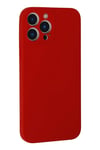Mey İthalat®  iPhone 13 Pro Max Kılıf Nano içi Kadife Silikon - Kırmızı