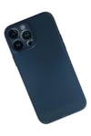 Mey İthalat®  iPhone 13 Pro Max Kılıf PP Ultra İnce Kapak - Mavi
