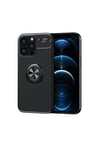 Mey İthalat®  iPhone 13 Pro Max Kılıf Range Yüzüklü Silikon - Siyah