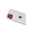 Mey İthalat®  iPhone 13 Rainbow Kamera Lens Koruma Cam - Koyu Kırmızı