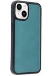 Mey İthalat®  iPhone 14 Kılıf Aras Deri Kapak - Açık Yeşil