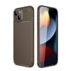Mey İthalat®  iPhone 14 Kılıf Auto Focus Karbon Kapak - Kahverengi