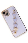 Mey İthalat®  iPhone 14 Kılıf Esila Silikon - Lila