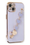 Mey İthalat®  iPhone 14 Kılıf Esila Silikon - Lila