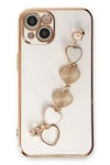 Mey İthalat®  iPhone 14 Kılıf Esila Silikon - Beyaz