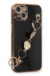 Mey İthalat®  iPhone 14 Kılıf Esila Silikon - Siyah