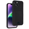 Mey İthalat®  iPhone 14 Kılıf Kelvin Kartvizitli Silikon - Siyah