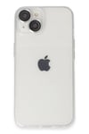 Mey İthalat®  iPhone 14 Kılıf Luko Lens Silikon - Gümüş
