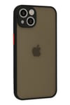 Mey İthalat®  iPhone 14 Kılıf Montreal Silikon Kapak - Siyah